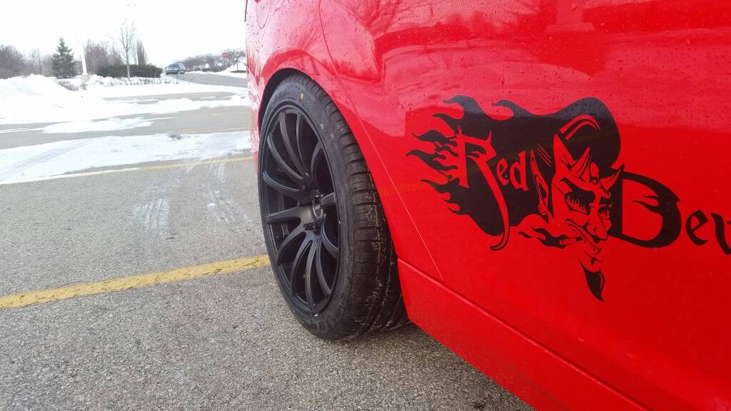 photo 2 Ford Focus ST custom wheels Styluz M575  18x8.0, ET +40, tire size 225/40 R18. 18x9.0 ET+42 245/40 R18