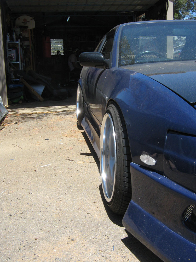 photo 2 Nissan S13 custom wheels Weds Kranze Cerberus I 18x10.0, ET +10, tire size 235/40 R18. 18x11.0 ET+10 245/40 R18