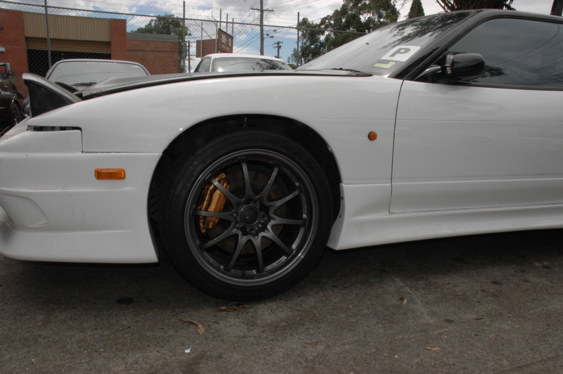 photo 5 Nissan S13 custom wheels Rays Engineering Volk Racing CE28N 18x8.5, ET +25, tire size 245/40 R18. 18x9.5 ET+22 265/40 R18