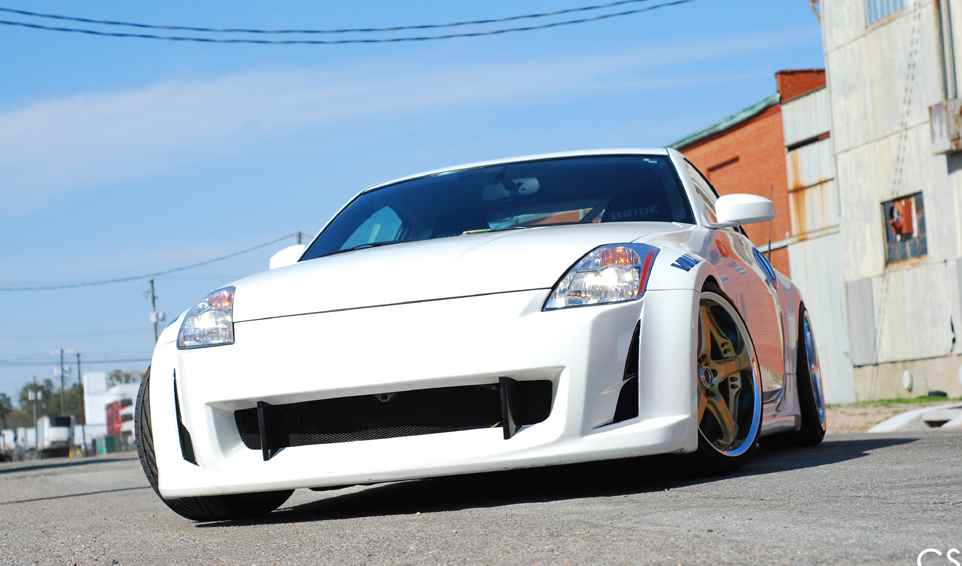 photo 4 Nissan 350Z custom wheels Rays Engineering Volk Racing GT-S 19x9.5, ET +2, tire size 255/30 R19. 19x10.5 ET-7 275/30 R19
