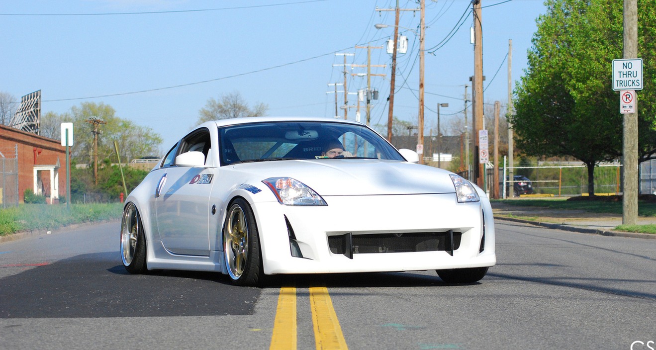 photo 7 Nissan 350Z custom wheels Rays Engineering Volk Racing GT-S 19x9.5, ET +2, tire size 255/30 R19. 19x10.5 ET-7 275/30 R19
