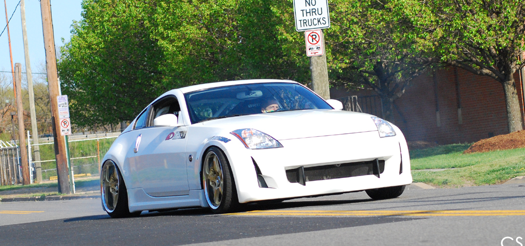 photo 8 Nissan 350Z custom wheels Rays Engineering Volk Racing GT-S 19x9.5, ET +2, tire size 255/30 R19. 19x10.5 ET-7 275/30 R19
