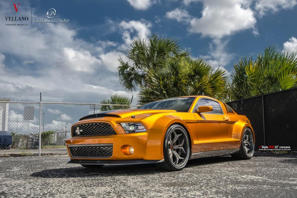 photo 9 Ford Shelby GT500 custom wheels VELLANO VCX  21x10.0, ET , tire size 285/30 R21. 22x13.0 ET 335/25 R22
