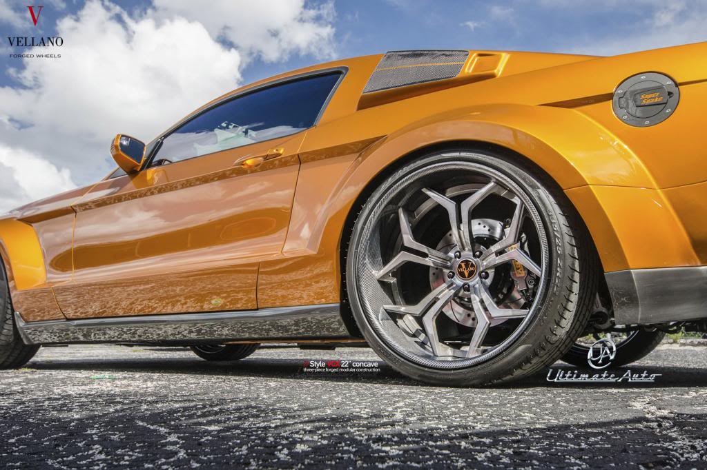 photo 11 Ford Shelby GT500 custom wheels VELLANO VCX  21x10.0, ET , tire size 285/30 R21. 22x13.0 ET 335/25 R22