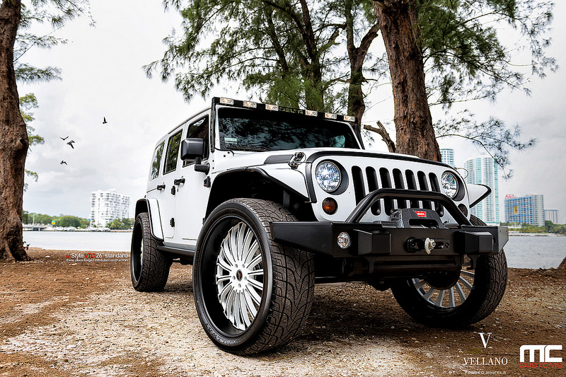 photo 10 Jeep Wrangler Unlimited custom wheels Vellano VTC 26x, ET , tire size X R26. x ET 