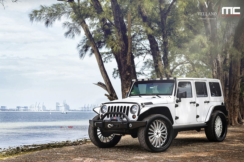 photo 11 Jeep Wrangler Unlimited custom wheels Vellano VTC 26x, ET , tire size X R26. x ET 