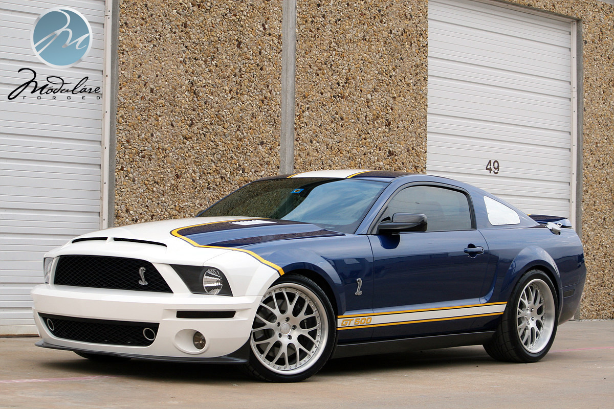 photo 8 Ford Shelby GT500 custom wheels Modulare M6 20x9.0, ET , tire size X R20. 20x11.0 ET