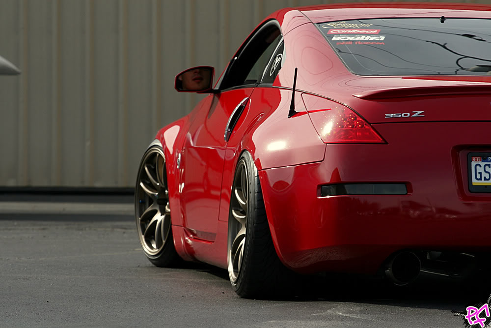 photo 1 Nissan 370Z custom wheels   18x9.5, ET -13, tire size 225/40 R18. 18x9.5 ET-23