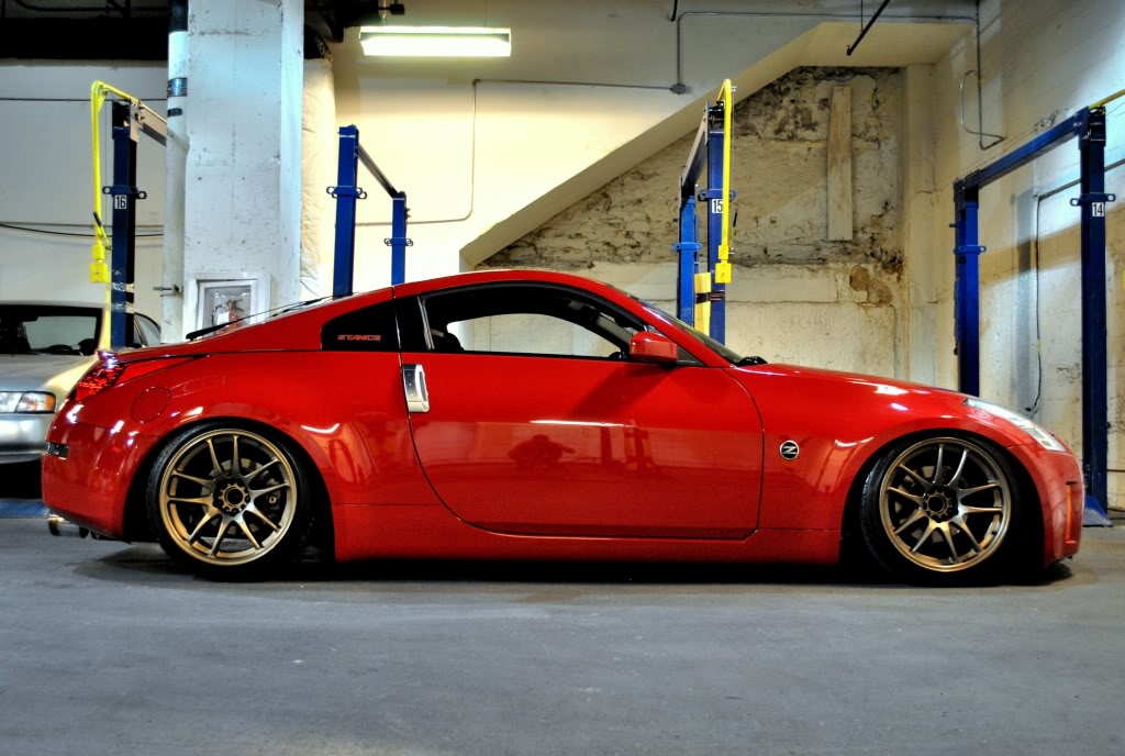 photo 2 Nissan 370Z custom wheels   18x9.5, ET -13, tire size 225/40 R18. 18x9.5 ET-23