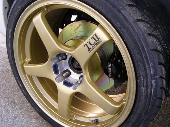 photo 1 Nissan S14 custom wheels ADVAN TC-II 18x8.5, ET +22, tire size 215/35 R18. 18x9.5 ET+22 245/35 R18