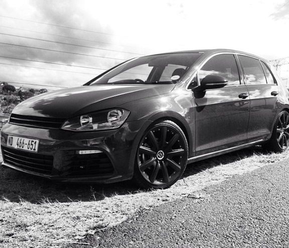 photo 2 Volkswagen Golf GTI custom wheels BENTLEY CONTINENTAL GT 9 SPOKE 19x9.0, ET +41, tire size X R19. x ET