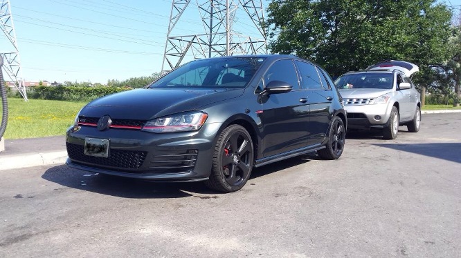 photo 2 Volkswagen Golf GTI custom wheels VW AUSTIN PLASTIDIPPED 18x7.5, ET +49, tire size X R18. x ET