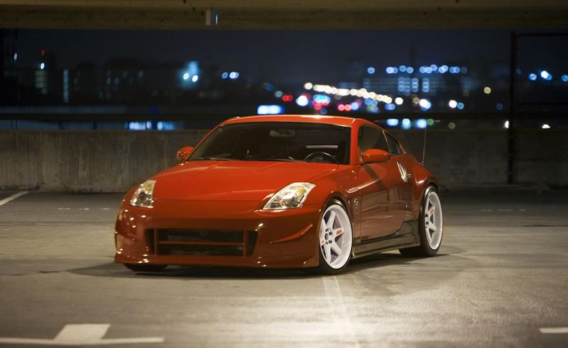 photo 6 Nissan 350Z custom wheels Rays Engineering Volk Racing TE37 19x9.5, ET +12, tire size 245/35 R19. 19x10.5 ET+12 275/35 R19
