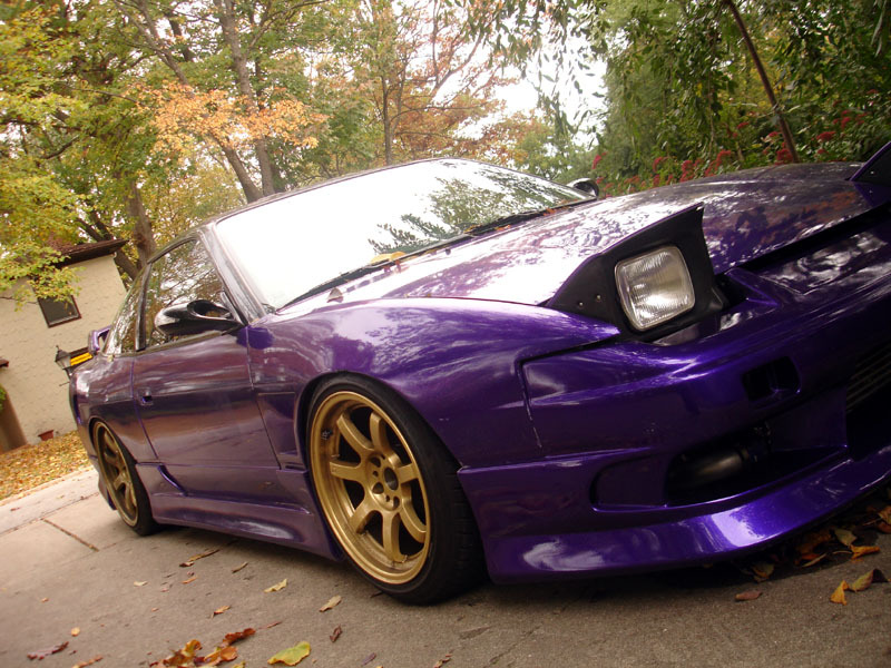 photo 3 Nissan S13 custom wheels Rays Engineering Gram Lights 57S 17x9.5, ET -3, tire size 235/40 R17. 18x9.5 ET+12 235/40 R18