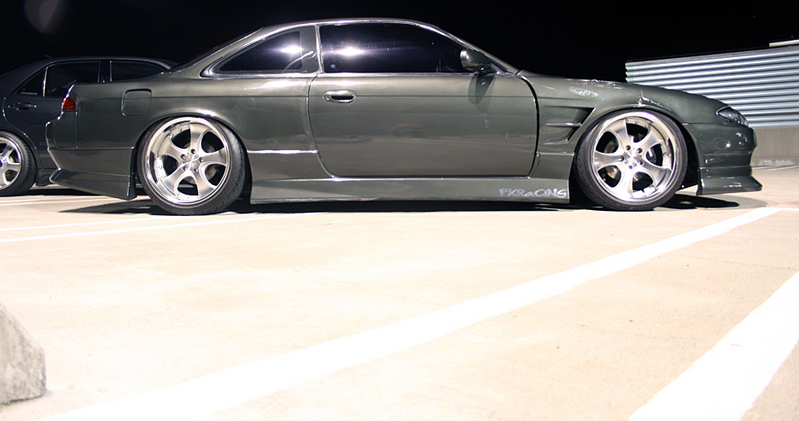 photo 1 Nissan S14 custom wheels AME Shallen CX 18x9.0, ET +5, tire size 225/35 R18. 18x10.0 ET-5 235/35 R18