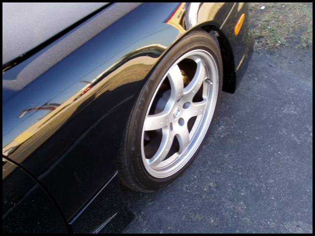 photo 5 Nissan S14 custom wheels Nissan 350z Track Ed. 18x8.0, ET +30, tire size 225/45 R18. 18x8.5 ET+8 245/45 R18