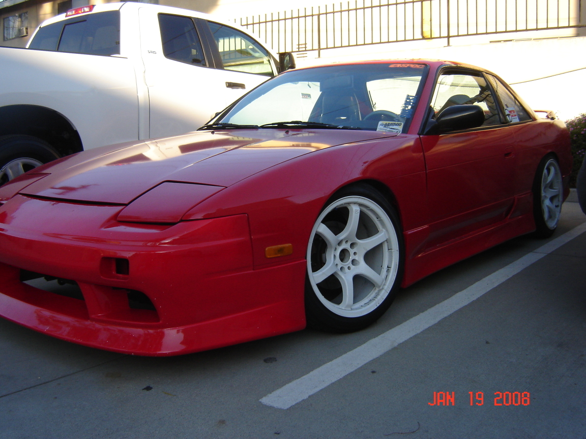 photo 2 Nissan S13 custom wheels Rays Engineering Gram Lights 57maximum 17x9.0, ET +12, tire size 215/35 R17. 18x9.5 ET+12 225/35 R18