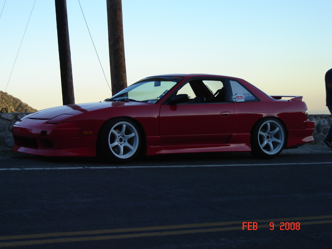 photo 8 Nissan S13 custom wheels Rays Engineering Gram Lights 57maximum 17x9.0, ET +12, tire size 215/35 R17. 18x9.5 ET+12 225/35 R18