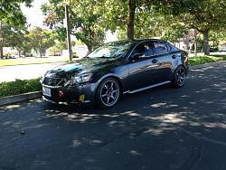 photo 1 Lexus IS 250 custom wheels Gramlights 18x8.0, ET +38, tire size X R18. 18x9.0 ET+22