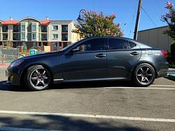 photo 3 Lexus IS 250 custom wheels Gramlights 18x8.0, ET +38, tire size X R18. 18x9.0 ET+22
