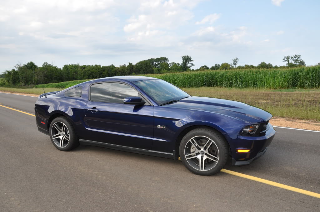 photo 1 Ford Mustang custom wheels AM Machined Black GT500 18x9.0, ET , tire size 255/45 R18. 18x10.0 ET 275/40 R18