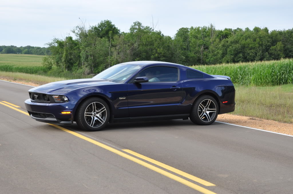 photo 4 Ford Mustang custom wheels AM Machined Black GT500 18x9.0, ET , tire size 255/45 R18. 18x10.0 ET 275/40 R18