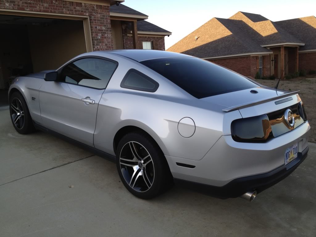 photo 5 Ford Mustang custom wheels AM Machined Black GT500 18x9.0, ET , tire size 255/45 R18. 18x10.0 ET 275/40 R18