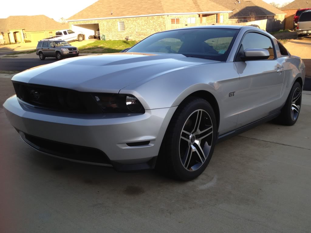 photo 7 Ford Mustang custom wheels AM Machined Black GT500 18x9.0, ET , tire size 255/45 R18. 18x10.0 ET 275/40 R18