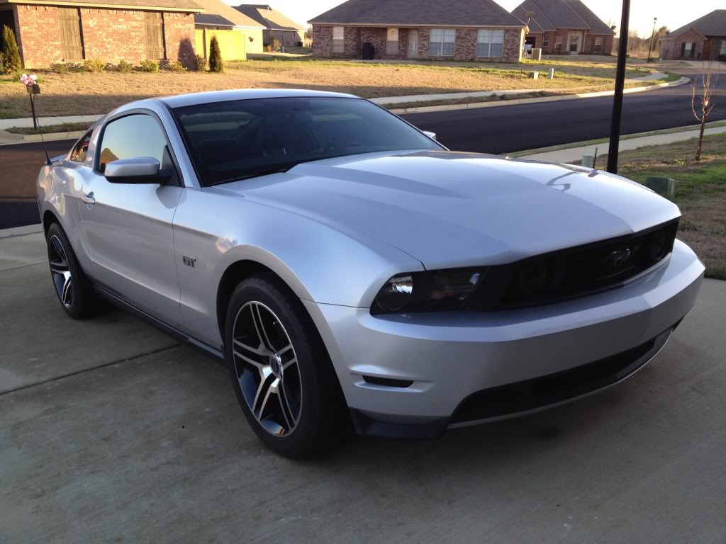 photo 8 Ford Mustang custom wheels AM Machined Black GT500 18x9.0, ET , tire size 255/45 R18. 18x10.0 ET 275/40 R18
