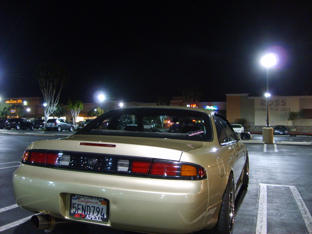 photo 6 Nissan S14 custom wheels Rays Engineering Gram Lights 57S-Pro 18x9.0, ET 0, tire size 225/40 R18. 18x10.0 ET+10 245/40 R18