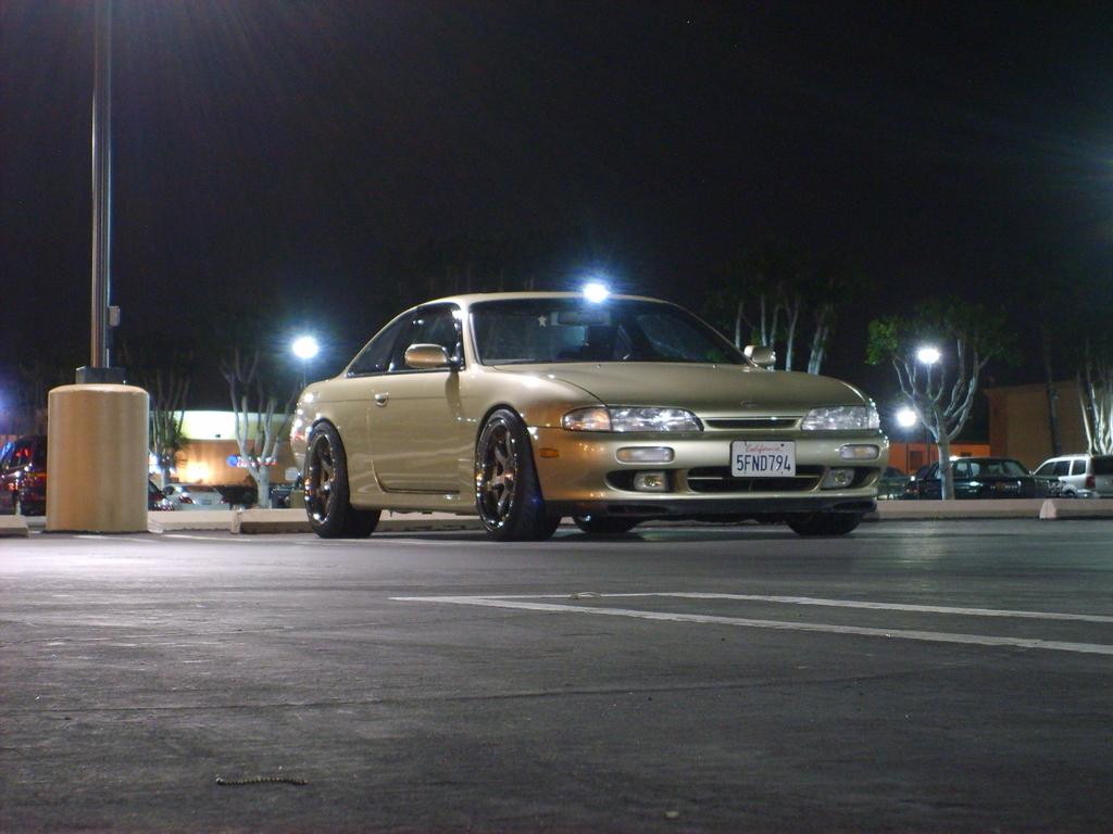 photo 8 Nissan S14 custom wheels Rays Engineering Gram Lights 57S-Pro 18x9.0, ET 0, tire size 225/40 R18. 18x10.0 ET+10 245/40 R18