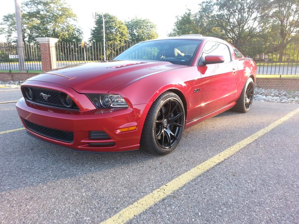 photo 1 Ford Mustang custom wheels Forgestar  CF5V 19x9.5, ET , tire size 255/40 R19. 19x11.0 ET 295/35 R19