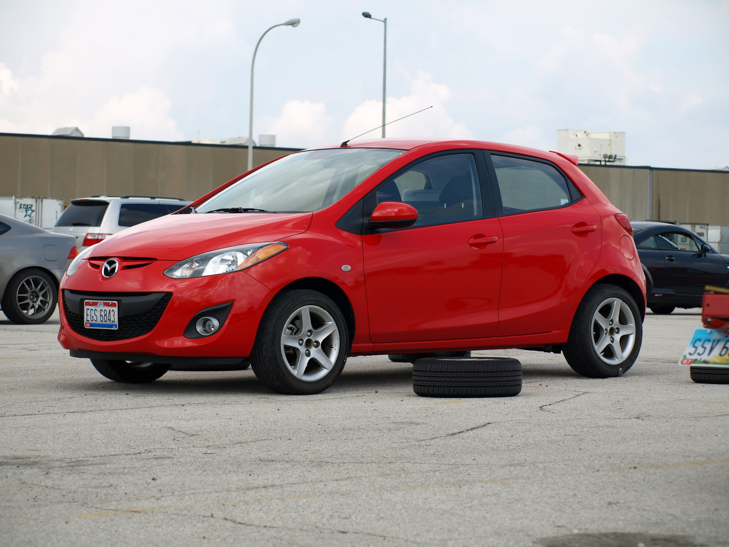 photo 1 Mazda Mazda2 custom wheels   15x7.0, ET +35, tire size 205/50 R15. x ET 