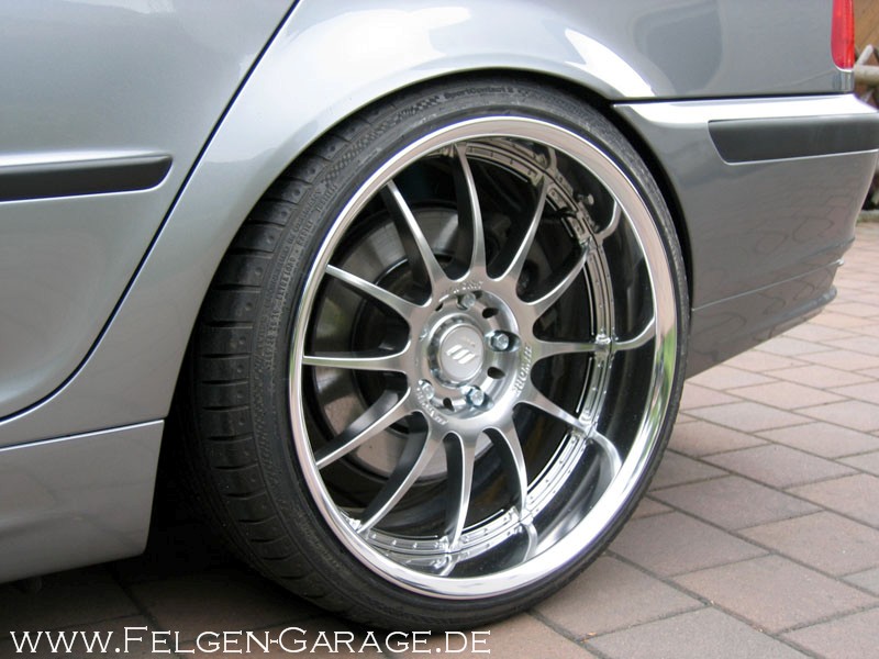 photo 5 BMW 330 custom wheels Work Euroline XS2 19x9.5, ET +35, tire size 225/35 R19. 19x10.5 ET+35 265/30 R19