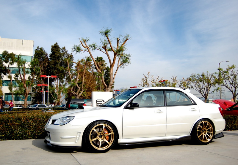 photo 1 Subaru Impreza WRX STi custom wheels Advan RGII 18x10.0, ET +35, tire size 265/35 R18. 18x10.0 ET+35 