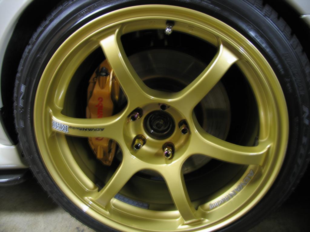photo 9 Subaru Impreza WRX STi custom wheels Advan RGII 18x10.0, ET +35, tire size 265/35 R18. 18x10.0 ET+35 