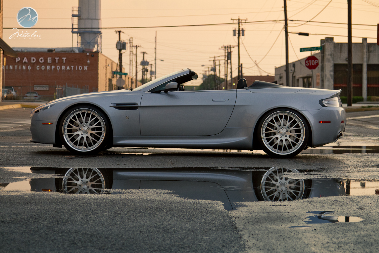 photo 8 Aston Martin V8 Vantage custom wheels Modulare M24 3 21x9.0, ET , tire size 255/30 R21. 21x10.5 ET 295/25 R21