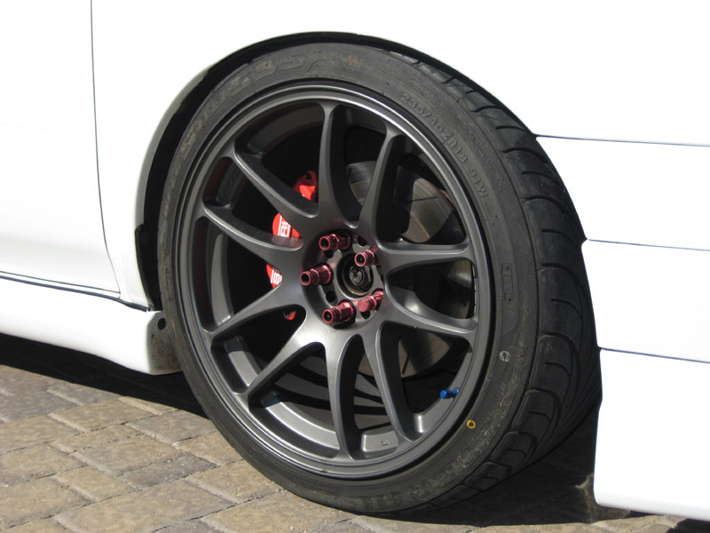 photo 5 Subaru Impreza WRX custom wheels Work Wheels Emotion CRKai 18x9.5, ET +38, tire size 235/40 R18. x ET
