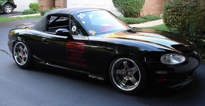 photo 13 Mazda MX-5 Miata custom wheels SSR SP1-R 16x8.0, ET 0, tire size 205/40 R16. 16x9.0 ET+13 215/45 R16