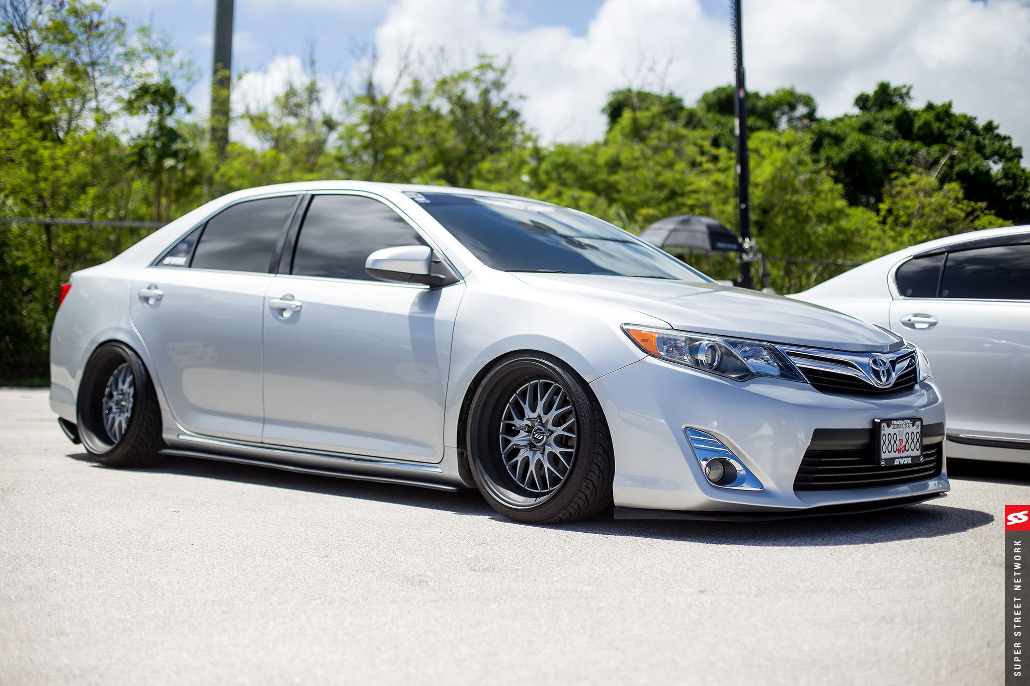 photo 1 Toyota Camry custom wheels Work  Rezax II 19x10.5, ET 0, tire size 235/35 R19. 19x11.5 ET+5 265/30 R19