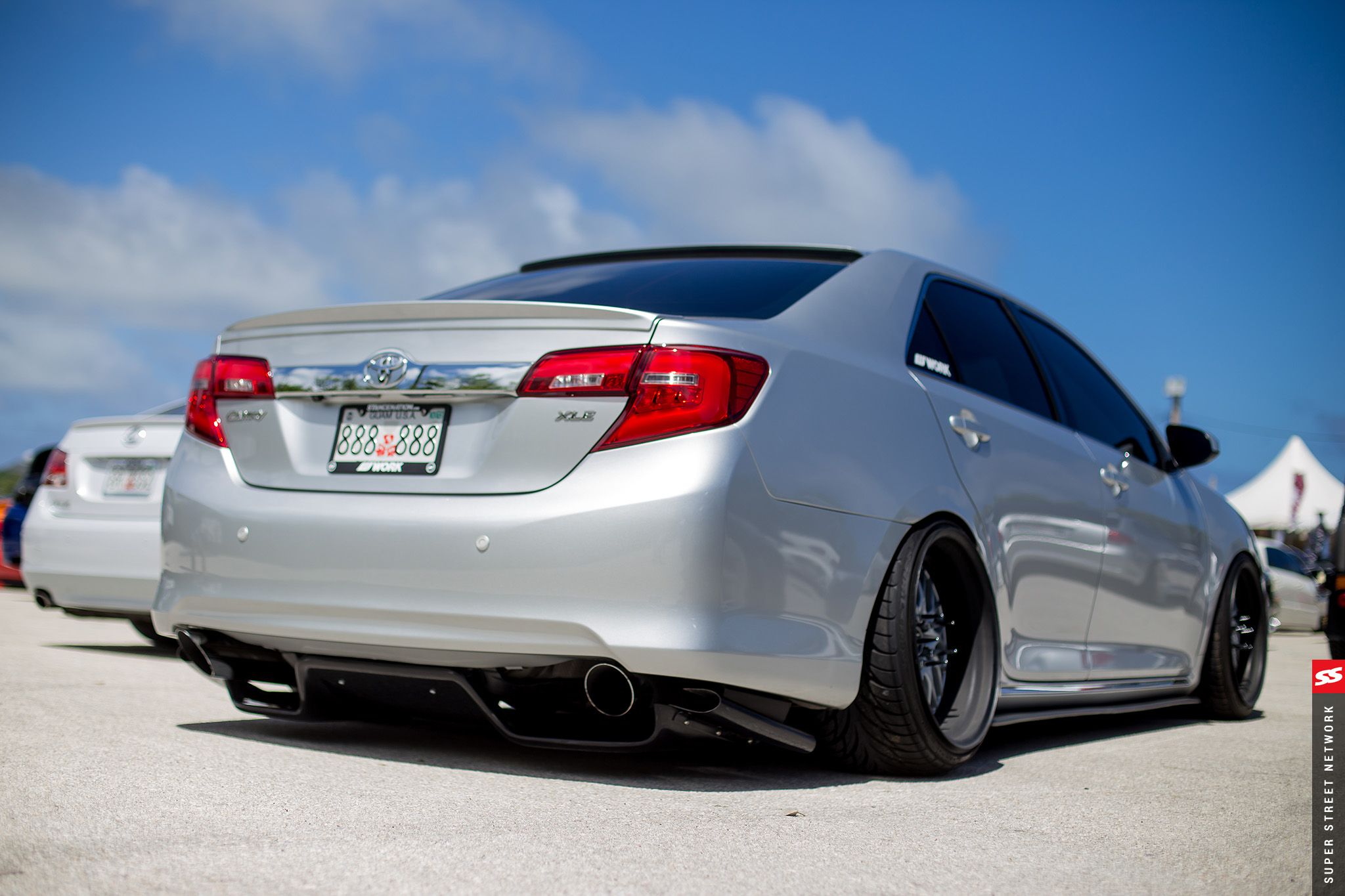 photo 2 Toyota Camry custom wheels Work  Rezax II 19x10.5, ET 0, tire size 235/35 R19. 19x11.5 ET+5 265/30 R19