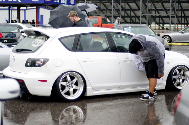 photo 2 Mazda MAZDASPEED3 custom wheels SSR Longchamp XR-4Z 18x9.5, ET +13, tire size 215/35 R18. x ET