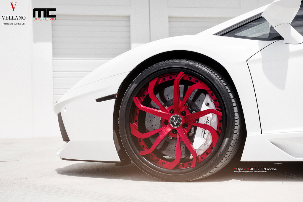 photo 1 Lamborghini Aventador custom wheels Vellano VCY 20x, ET , tire size X R20. 21x ET