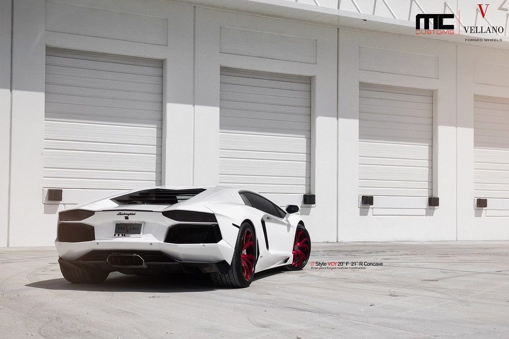 photo 4 Lamborghini Aventador custom wheels Vellano VCY 20x, ET , tire size X R20. 21x ET