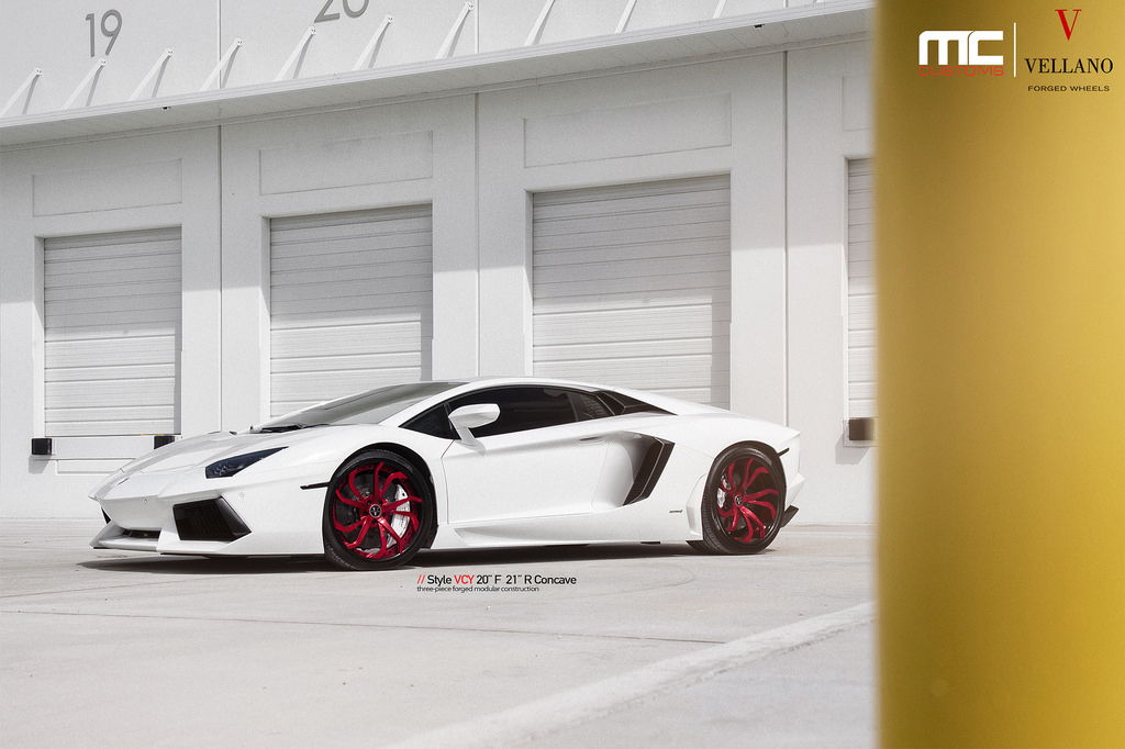 photo 7 Lamborghini Aventador custom wheels Vellano VCY 20x, ET , tire size X R20. 21x ET
