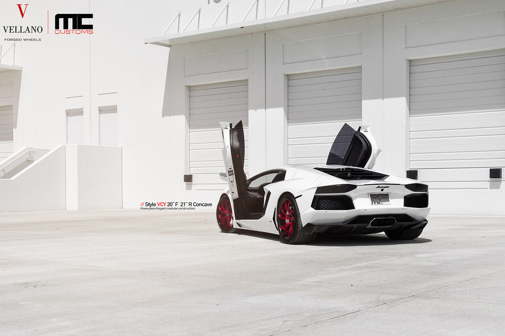 photo 8 Lamborghini Aventador custom wheels Vellano VCY 20x, ET , tire size X R20. 21x ET