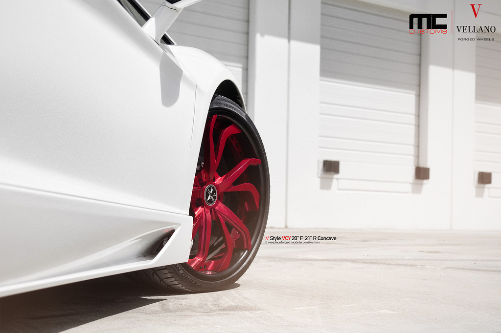 photo 11 Lamborghini Aventador custom wheels Vellano VCY 20x, ET , tire size X R20. 21x ET