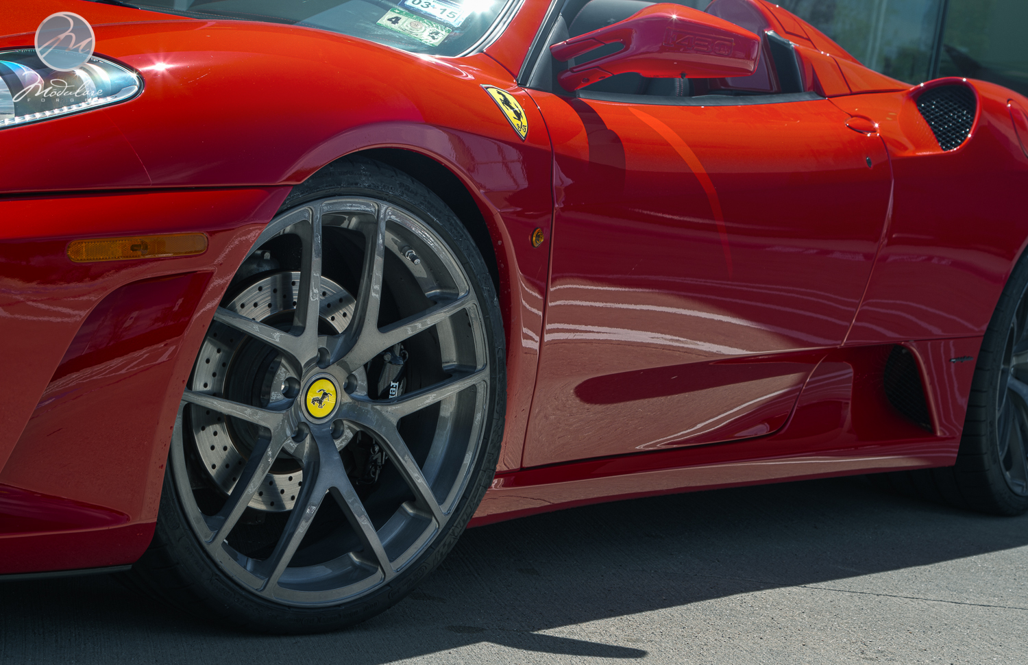 photo 1 Ferrari F430 custom wheels Modulare B18 20x8.5, ET , tire size 245/30 R20. 20x12.0 ET 325/25 R20