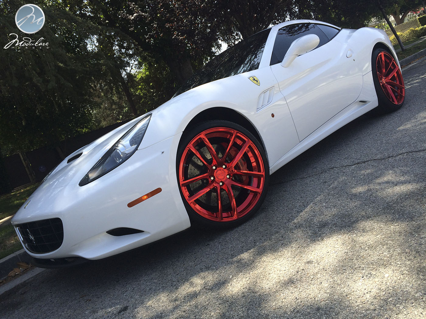 photo 5 Ferrari California custom wheels Modulare B30 21x9.0, ET , tire size X R21. 22x12.0 ET 