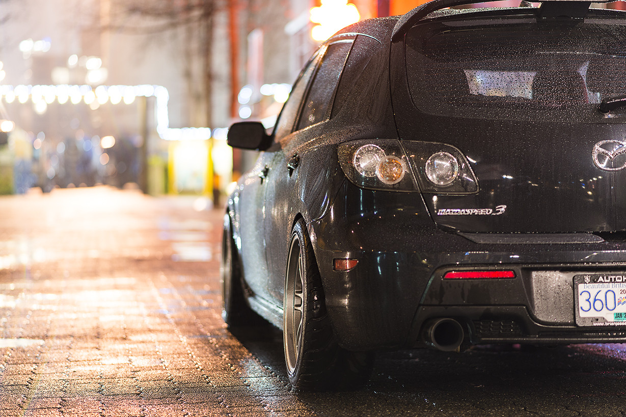 photo 1 Mazda MAZDASPEED3 custom wheels Enkei RPF1 18x9.5, ET +38, tire size 245/35 R18. x ET